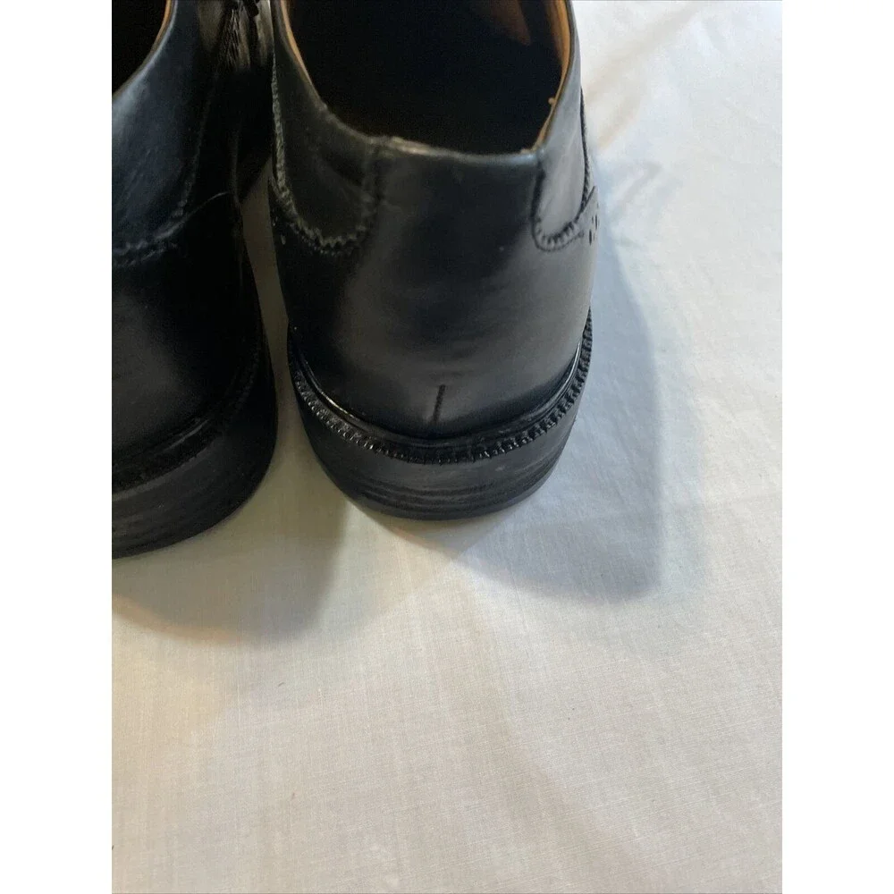 Cole Haan Dress Wingtips Mens Size 10.5 M Black Leather Oxford Block Heel 4/1